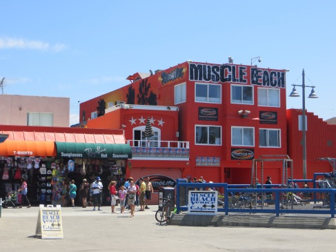 Muscle Beach was just a couple of fat guys applying sunscreen with no shirts on.