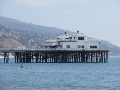 The famous Malibu Pier where surfing pretty much started in North America.