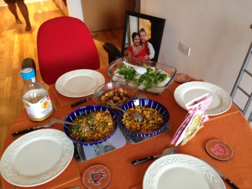 Here is the evidence of the delicious food in their flat.